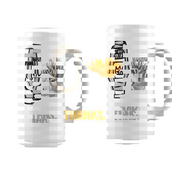 Mayonnaise Et Frites Merci Tasse - Cadeauxyz