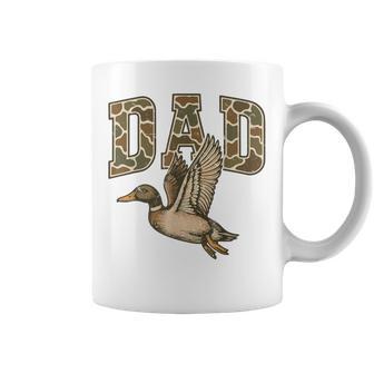 Men's Camo Dad Mallard Duck Hunting Camouflage Dog Hunting Coffee Mug - Thegiftio