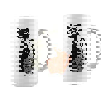 Midcentury Mid Century Cat Retro Atomic Age Modern Floral Coffee Mug - Thegiftio