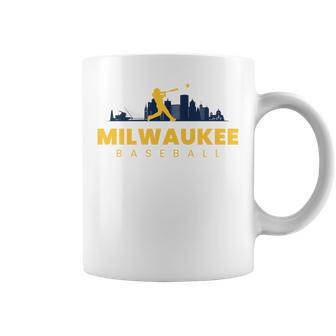 Milwaukee Baseball Vintage Minimalist Retro Baseball Lover Coffee Mug - Thegiftio UK