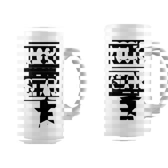 Mini Rock Star Monochrome Alternative Kid Boys & Girls Rock Coffee Mug | Mazezy