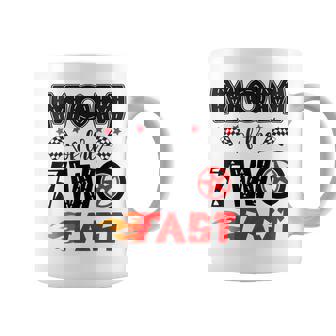 Mom Of The Two Fast 2Nd Birthday Boy Racing Car Coffee Mug | Seseable FR