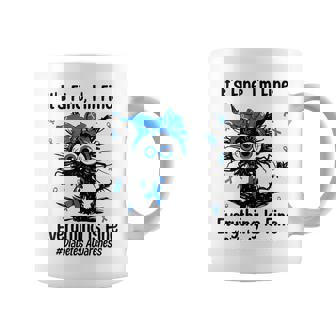 Motivational Type 1 Diabetes Awareness T1d Cat Ribbon Blue Coffee Mug | Mazezy