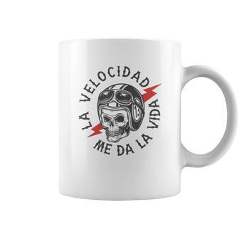 Motoulcan Calavera Papa Motero Taza de café - Regaloses