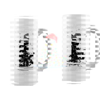 On The Naughty List And I Regret Nothing Cat Christmas Coffee Mug | Seseable FR
