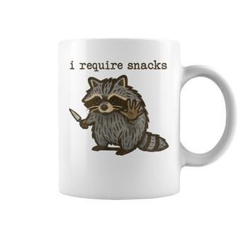Necesitonacks Mapache Divertidos Aperitivos De Mapache Taza de café - Regaloses