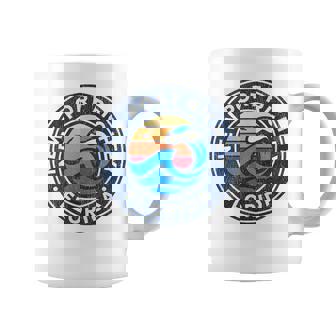 New Port Richey Florida FL Vintage Nautical Waves Coffee Mug | Mazezy