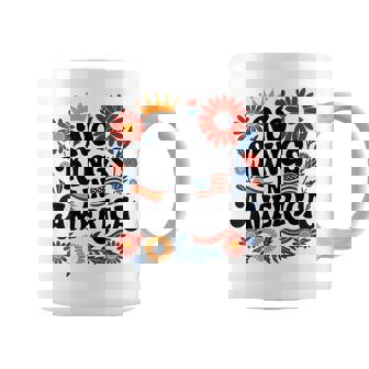 No King In America Floral 4Th July No Kings Coffee Mug | Mazezy