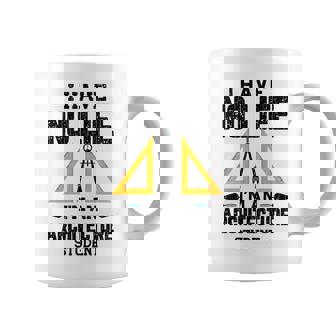 I Have No Life Arquitecto Estudiante Divertido Arquitectura Gráfico Manga Larga Taza de café - Regaloses