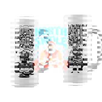 North Swole Santa Christmas Gym Workout Lifting Humor Coffee Mug | Seseable UK
