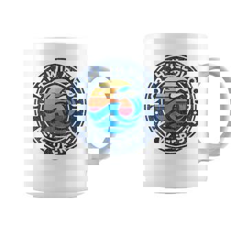 North Wildwood New Jersey NJ Vintage Nautical Waves Coffee Mug | Mazezy