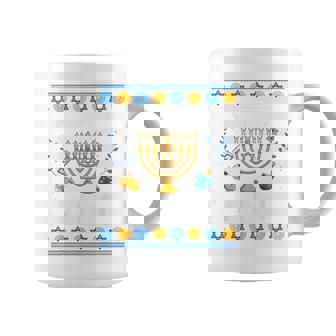 Not Today Santa Hanukkah Sweater Jewish Chanukah Coffee Mug - Monsterry