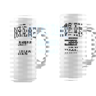 Notre Dame Indiana In Vintage Navy Style Sports Coffee Mug | Seseable CA