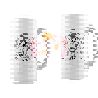 In October We Wear Red For Red Ribbon Week Halloween Coffee Mug | Mazezy