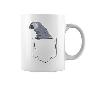 Oiseau Gris Du Gabon Dans Leac Tasse - Cadeauxyz