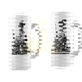 Old School Camo German Shorthaired Pointer Hunting Dog Mom Coffee Mug - Seseable