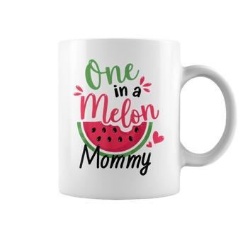 One In A Melon Mommy 1St Birthday Party Family Matching Coffee Mug - Monsterry