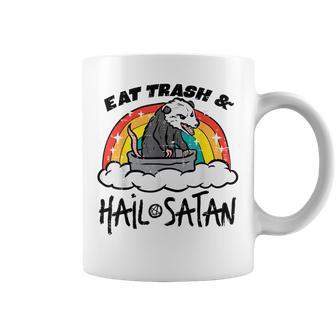 Opossum Eat Trash Hail Satan Possum Occult Women Coffee Mug - Thegiftio UK