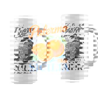 Palermo Sicilia Citrus Fruit Vintage Sicily Italy Travel Coffee Mug | Seseable CA