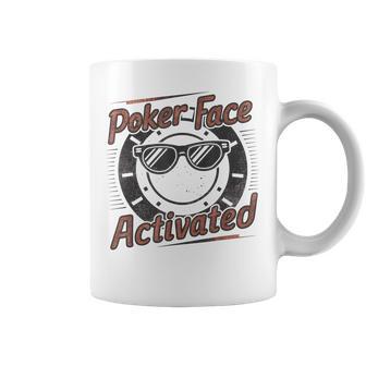 Passionnés De Cartes De Poker Texas Hold'em Activées Par Poker Face Tasse - Cadeauxyz