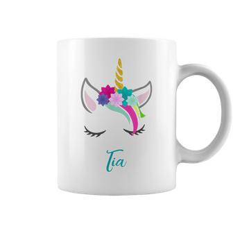 Personalizada Nombre Tia Unicornio Taza de café - Regaloses