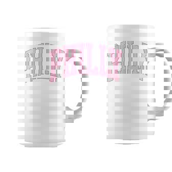 Philly Pink Retro Preppy Throwback Philadelphia Girls Womens Coffee Mug | Mazezy