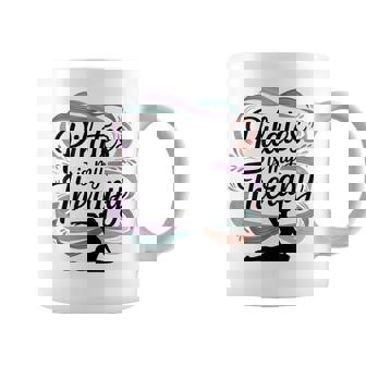 Pilates Para Es Mi Terapia Yoga Entrenamiento Fitness Lover Taza de café - Regaloses