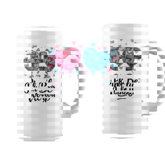 Pink Or Blue Boy Or Girl We Love You Gender Reveal Coffee Mug - Monsterry