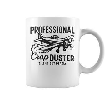 Professional Crop Duster Fart Joke Dusting Airplane Coffee Mug - Thegiftio UK