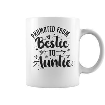 Promoted From Bestie To Auntie Best Friend Family Bff 2 Coffee Mug - Thegiftio UK