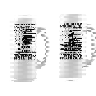 Proud Dad Of Two Awesome Sons Dad Of 2 Two Boys Matching Coffee Mug - Monsterry