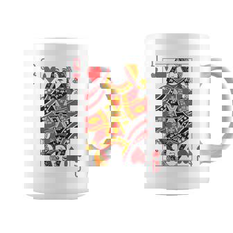 Queen Of Hearts Royal Flush Group Costume Playing Card Coffee Mug - Monsterry