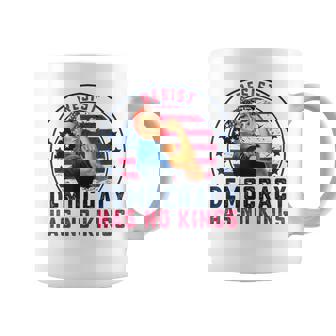 Resist Democracy Has No Kings Vintage Patriotic Political Coffee Mug | Mazezy