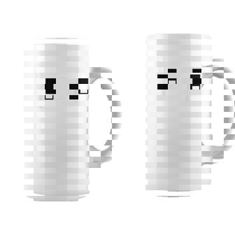 Retro Arcade Game Ghost Eyes Group Halloween Costume Coffee Mug - Monsterry