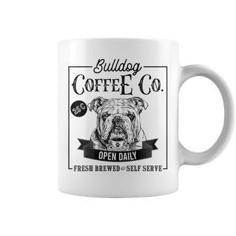 Retro English Bulldog Coffee Dog Mom Coffee Lover Coffee Mug - Thegiftio UK