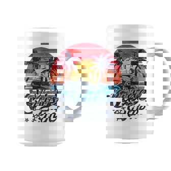 Retro Sunset Cruising On Cruise Time Hello Summer Vacation Coffee Mug - Thegiftio