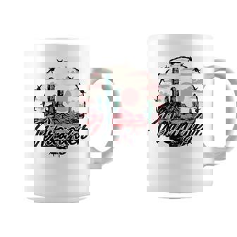 Retro Western Wrangler Cowgir Pink Desert Coffee Mug | Seseable CA