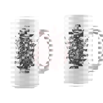 Rock And Roll Cowgirl Western Rodeo Girl Graphic Women Coffee Mug | Seseable FR