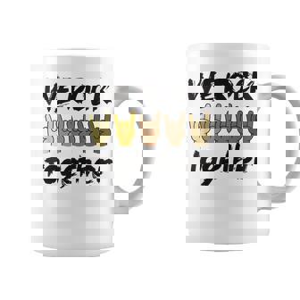 We Rock Together Hands Music Lover Unity Diversity Inclusion Coffee Mug | Seseable UK