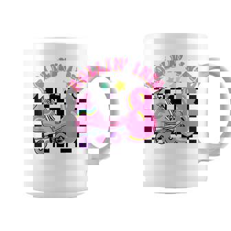 Rolling Into 8 Years Old Skater Groovy Birthday Girls Kids Coffee Mug | Mazezy