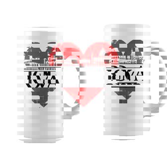 Roma Italia Amor Corazónilueta Arte Roma Italiaouvenir Taza de café - Regaloses