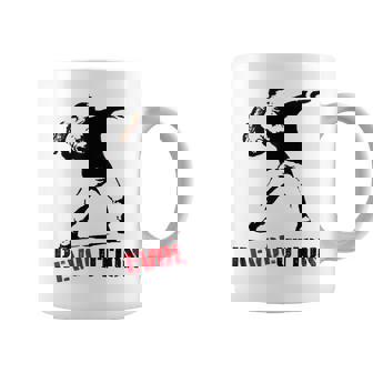 Sandwich Throwing Guy Revolution Freedom Humour Sarcastic Coffee Mug - Monsterry