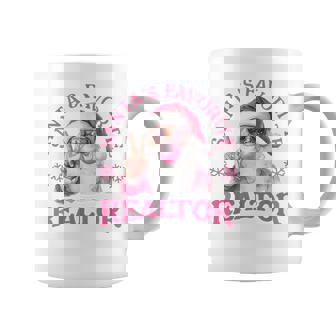 Santa's Favorite Realtor Christmas Santa Real Estate Agent Coffee Mug | Mazezy