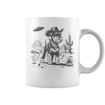 Schnauzer Schnauzer Vintage Ufo Western Retro Coffee Mug - Thegiftio UK