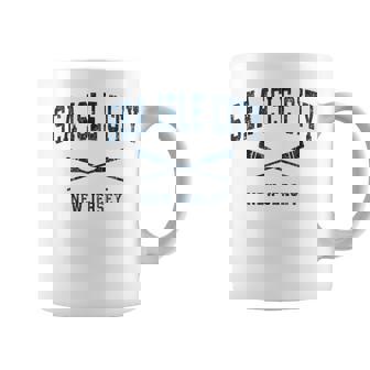 Sea Isle City New Jersey Vintage Nautical Paddles Sports Oar Coffee Mug | Mazezy