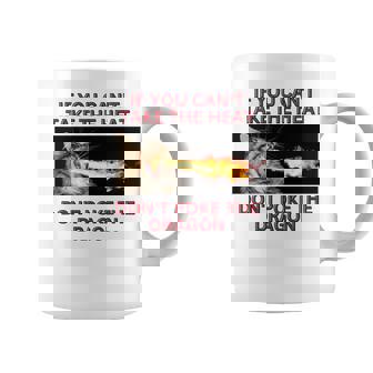 Sious Ne Pouvez Pas Prendre La Chaleur Ne Piquez Pas Le Chat Dragon Manche Longue Tasse - Cadeauxyz