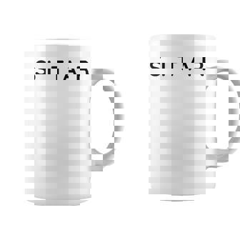 Sitar Players Contemporary Font Sitarists Modern Font Tank Top Coffee Mug | Mazezy