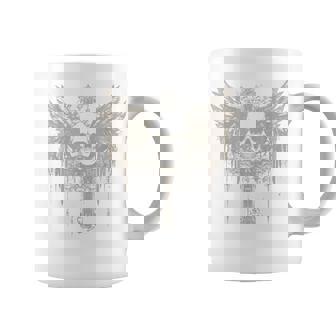 Skull Cross Y2k Grunge Aesthetic Goth Alt Gothic Emo Vintage Coffee Mug | Mazezy