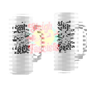 Sleigh The Fascists Political Christmas Human Rights Coffee Mug - Monsterry