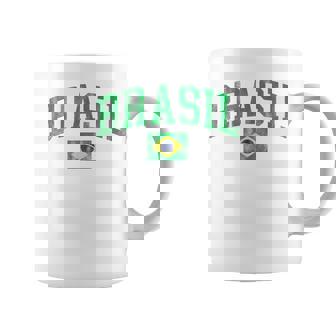 Souvenir Brasil Retro Brasileña Bandera De Brasil Taza de café - Regaloses